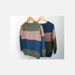 Go Handmade opskrift - Stripe Raglan Sweater - Little One's &amp; Tweens (1 - 12 r) - Boys - DK
